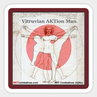 Vitruvian AKTion Man Sticker